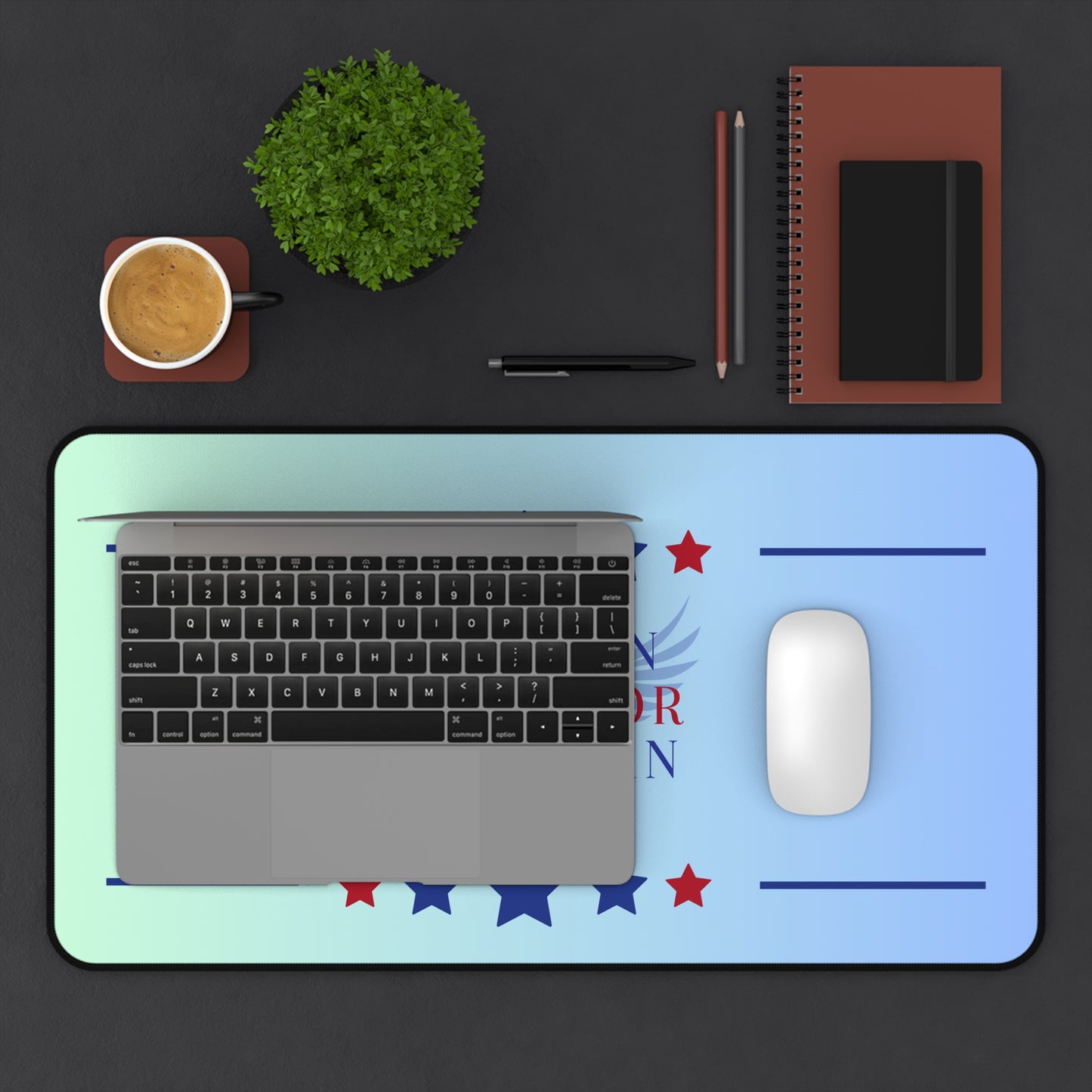 Woman, Warrior, Veteran Desk Mat