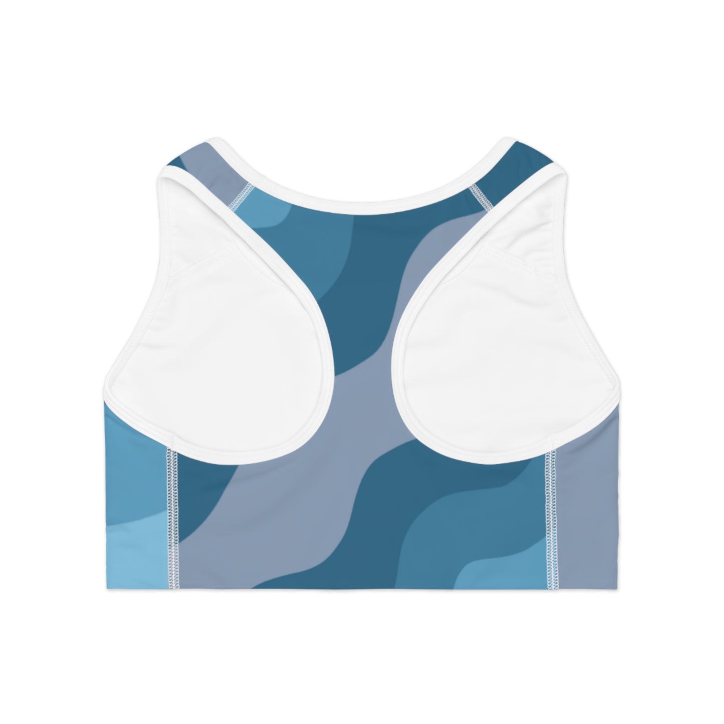 Breaking Blue Sports Bra (AOP)