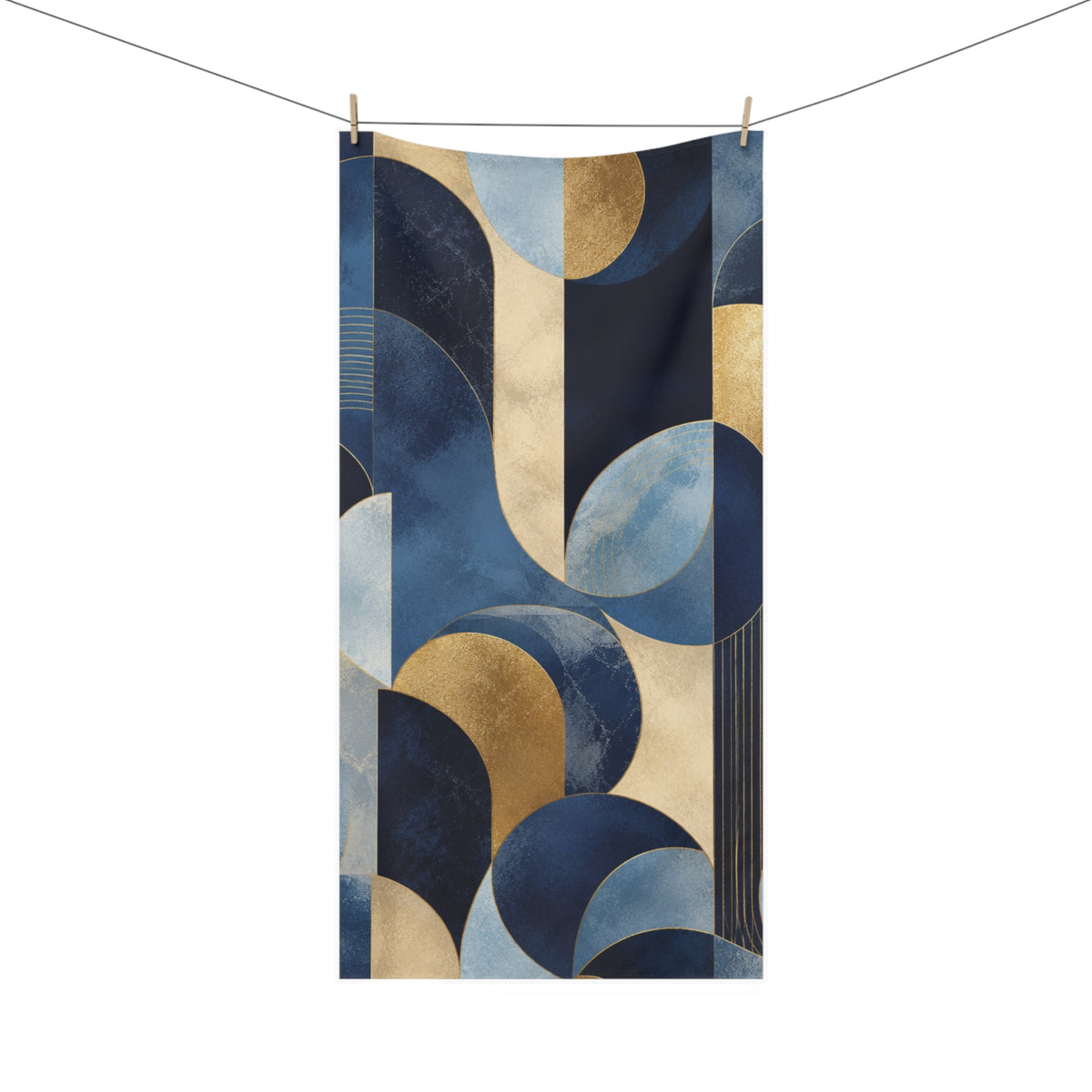 Azure Opulence Mink-Cotton Towel