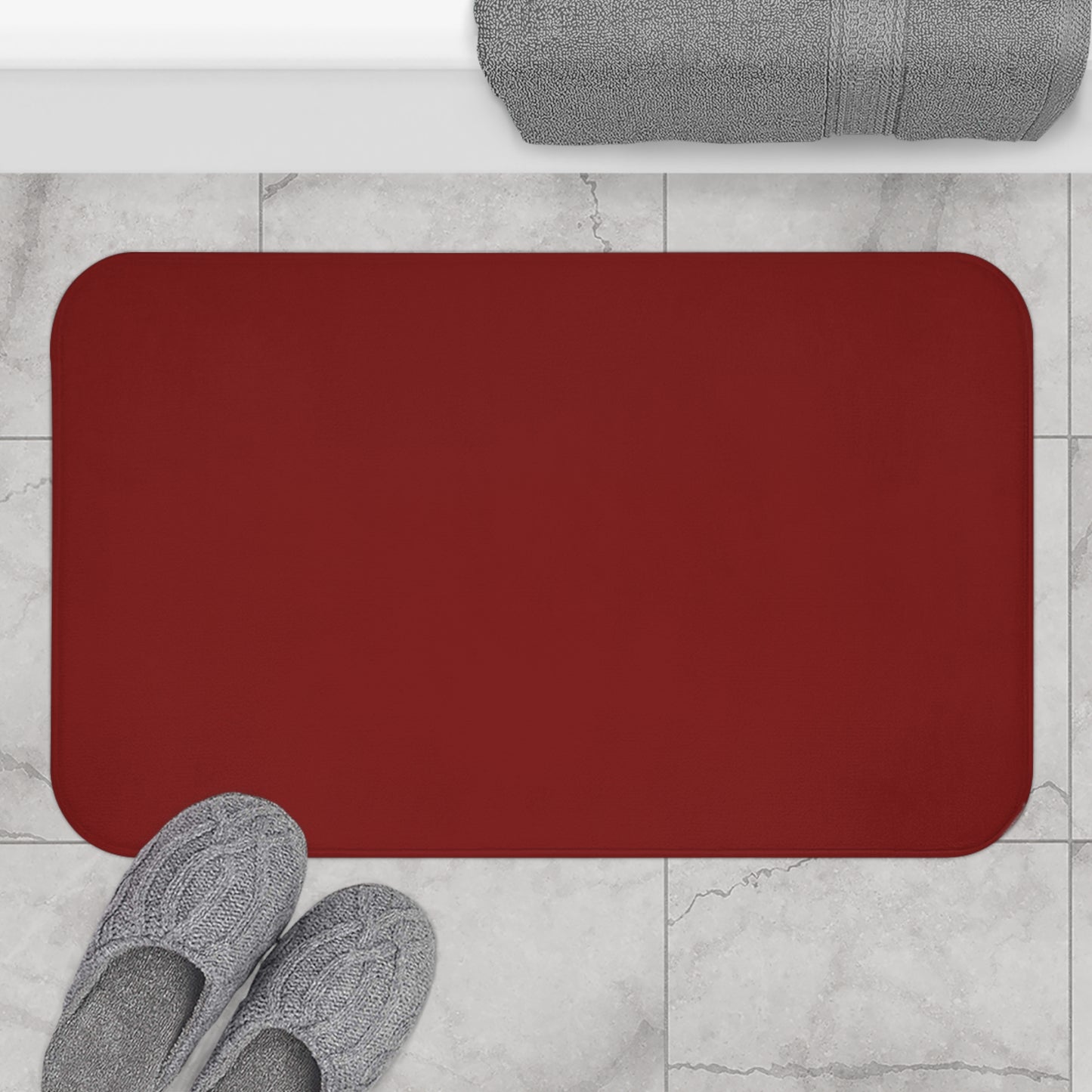 Velvet Rouge Bath Mat — Plush Non-Slip Bathroom Rug