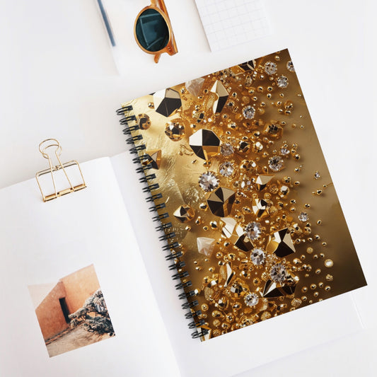 Golden Rush Spiral Notebook - Ruled Line