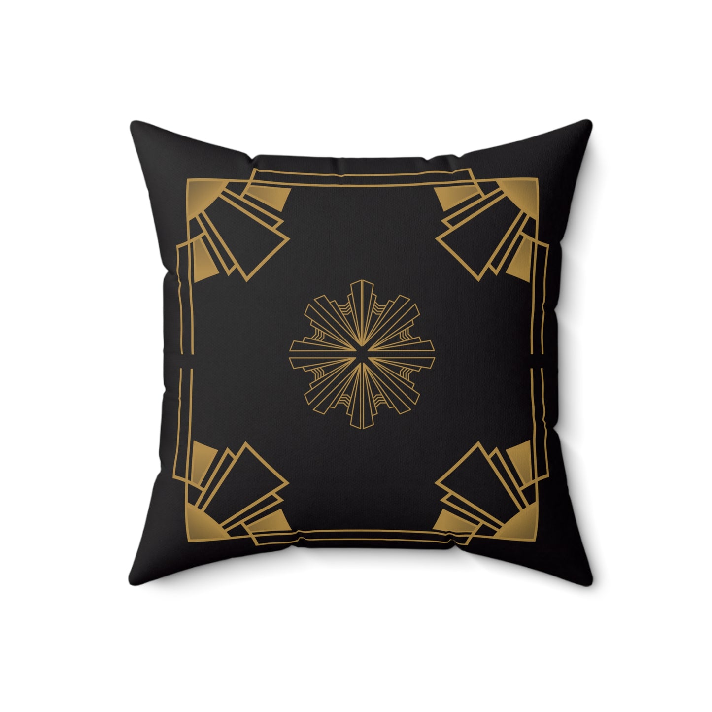 Midnight Luxe (Ebony) Spun Polyester Square Pillow