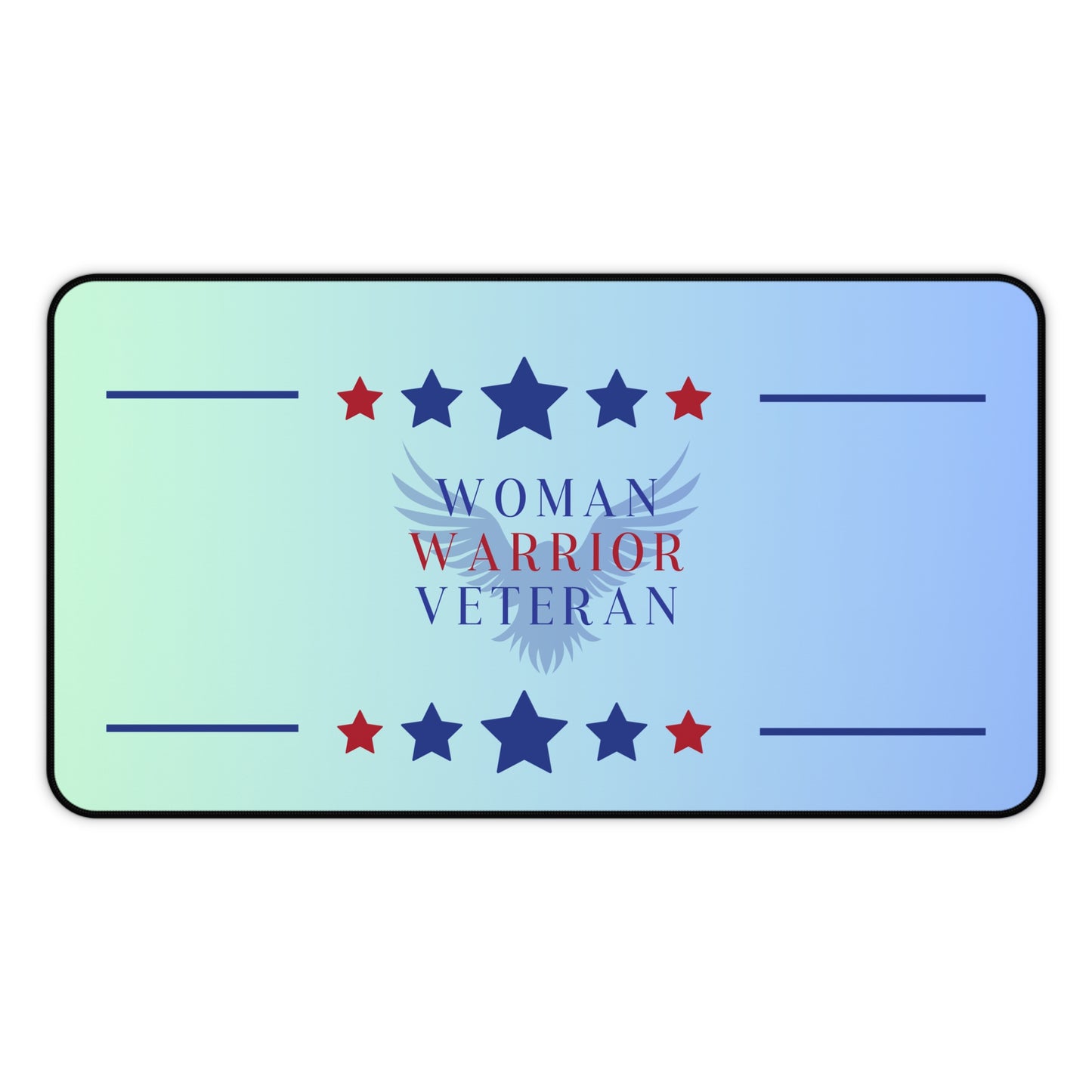 Woman, Warrior, Veteran Desk Mat