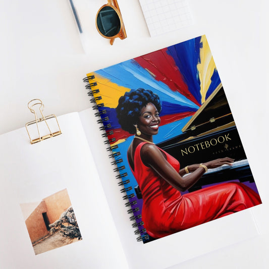 Jazz Serenade Spiral Notebook - Ruled Line