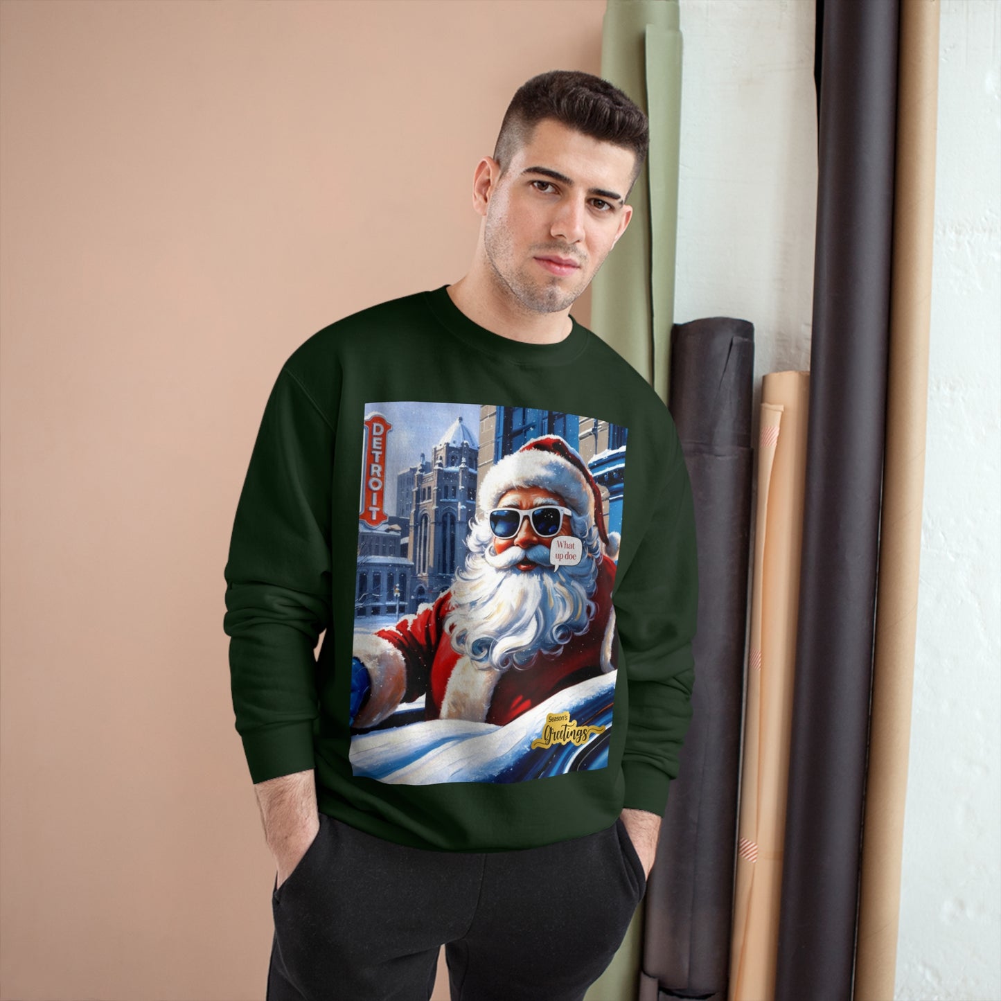 Motor City Santa Champion Sweatshirt