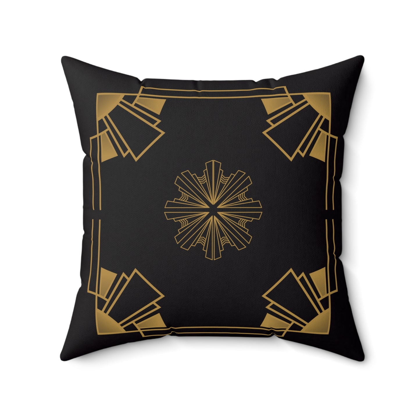 Midnight Luxe (Ebony) Spun Polyester Square Pillow