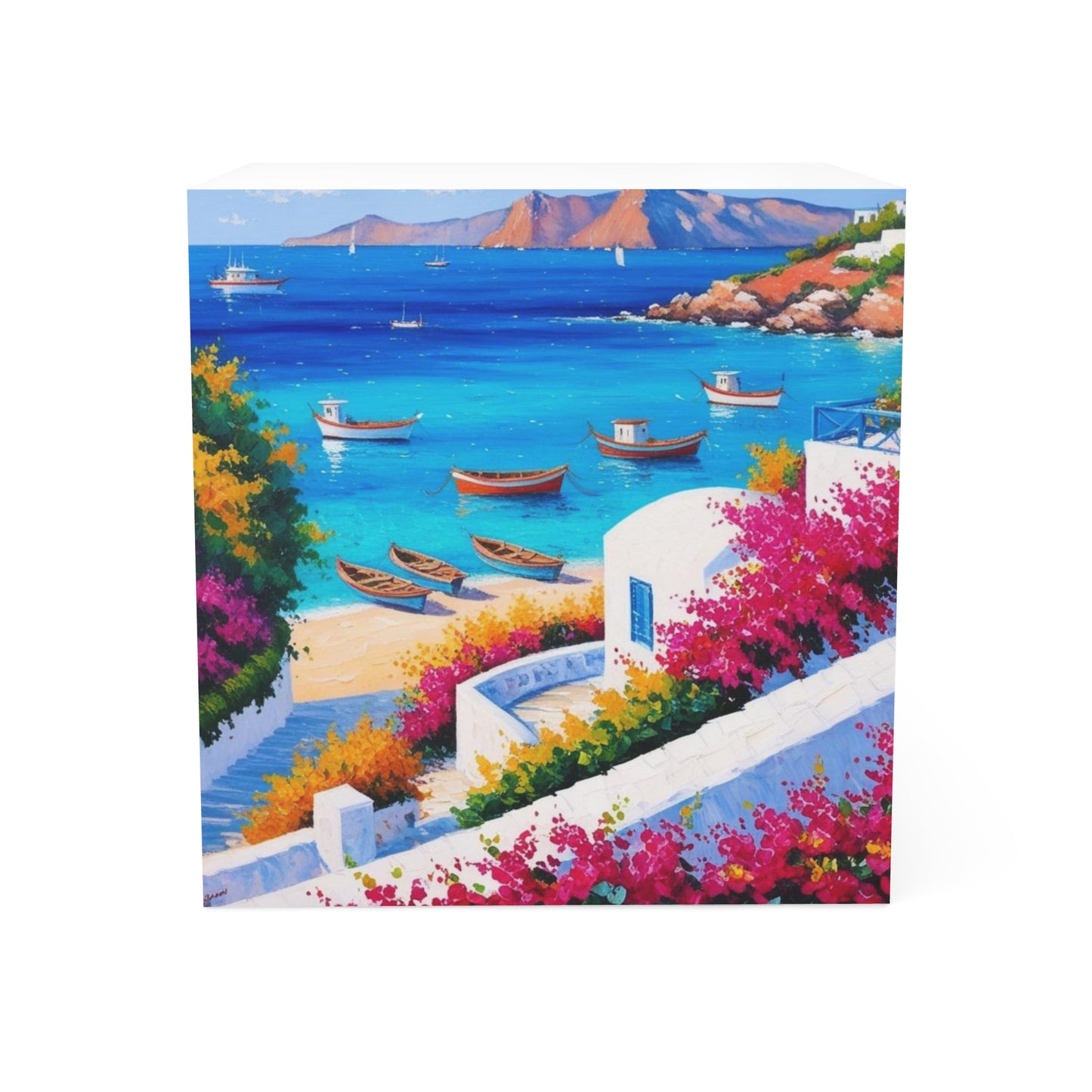 Grecian Seaside Note Cube