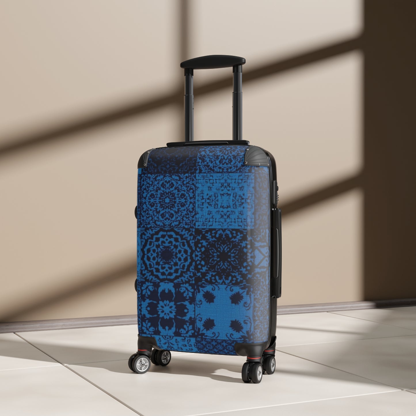 Boheme Bleu Carry-On Suitcase — Mosaic Travel Luggage