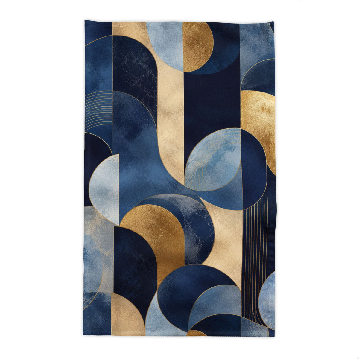 Azure Opulence Art Deco Tablecloth