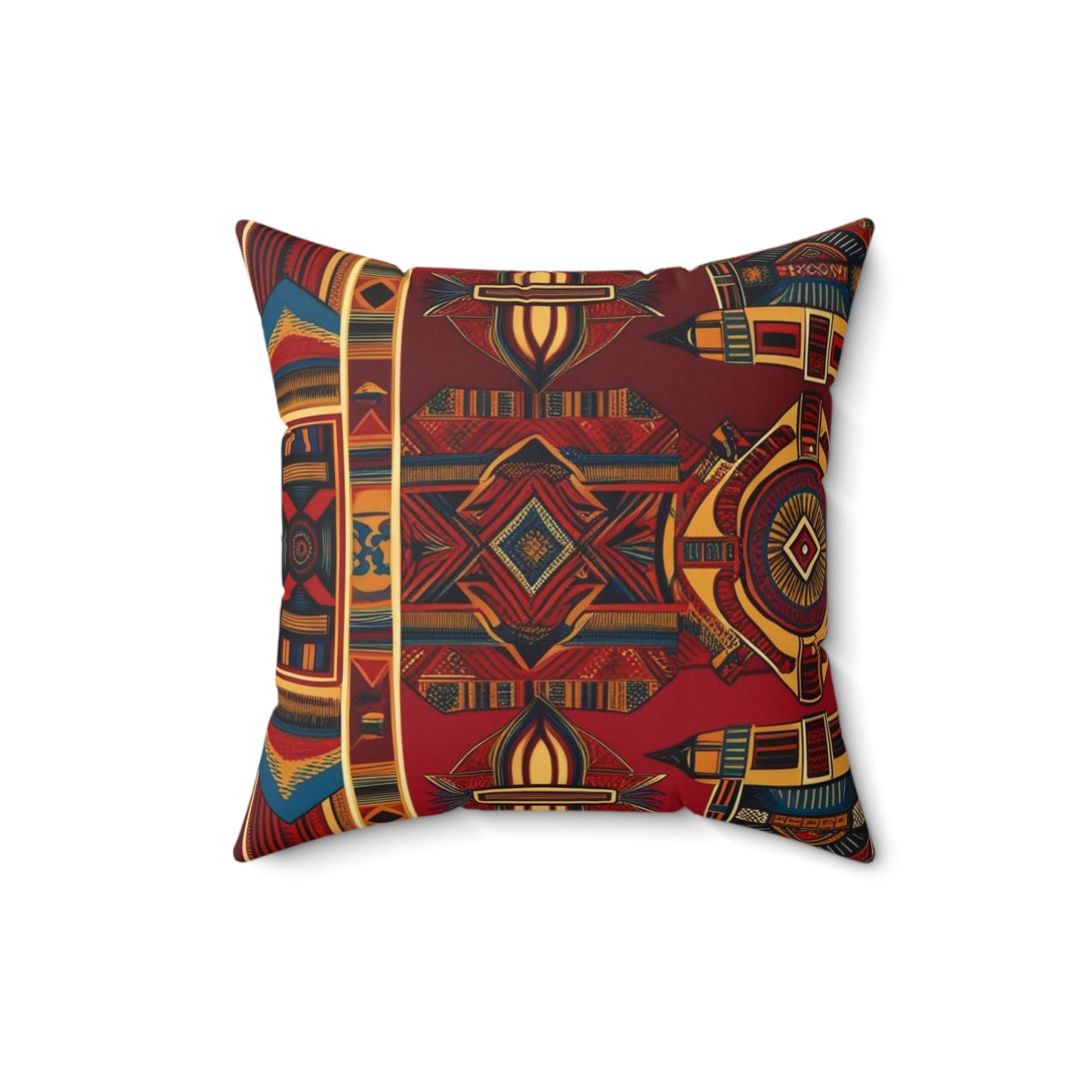 African Canvas 1 Spun Polyester Square Pillow