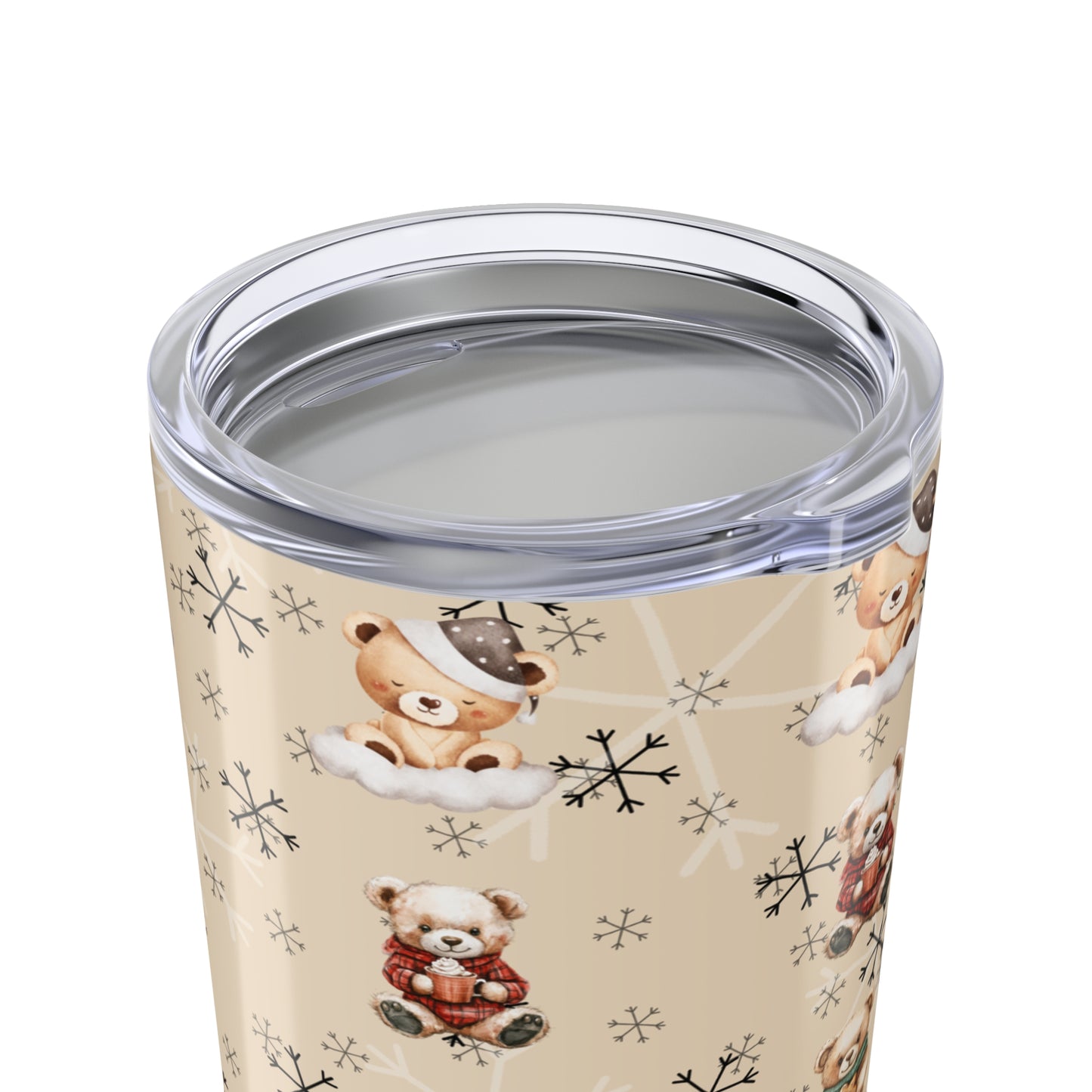 Teddy Bears & Snowflakes Tumbler 20oz