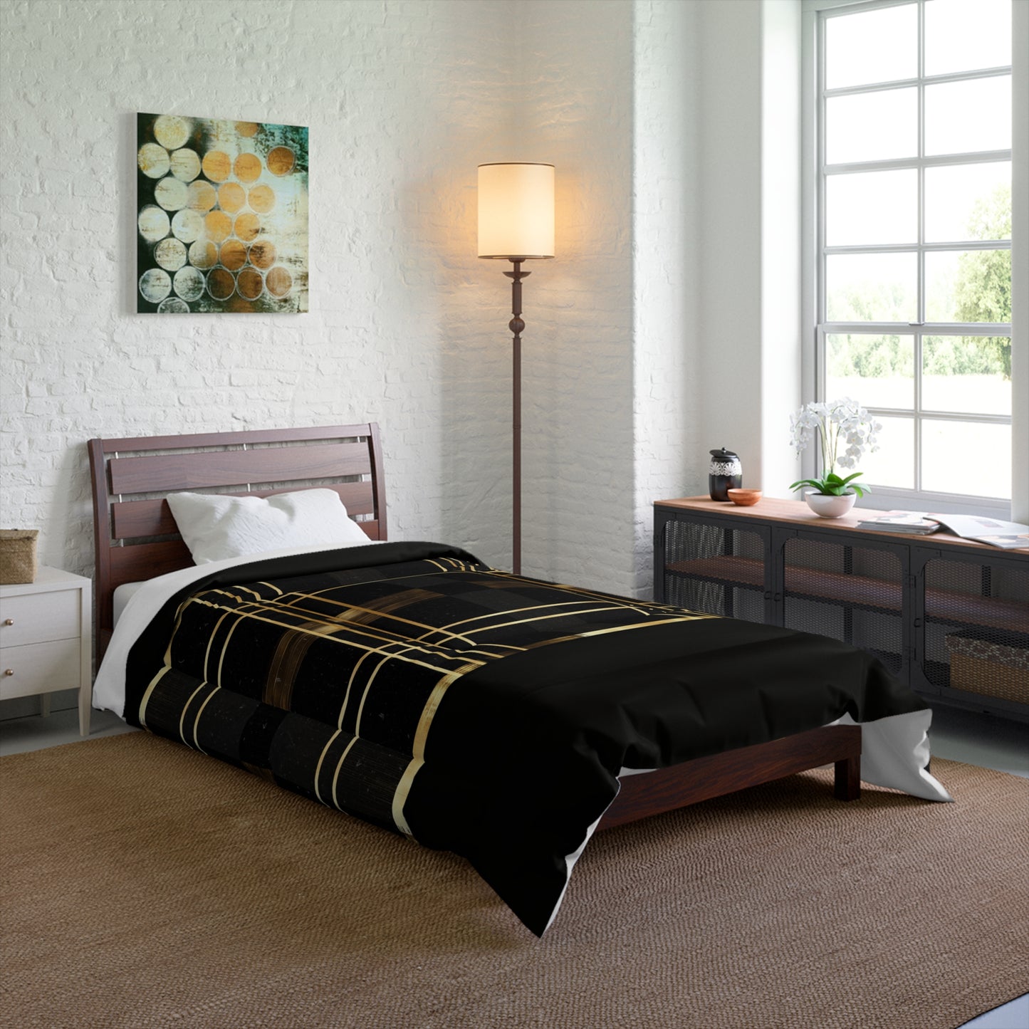 Noir and Gold Glam Comforter