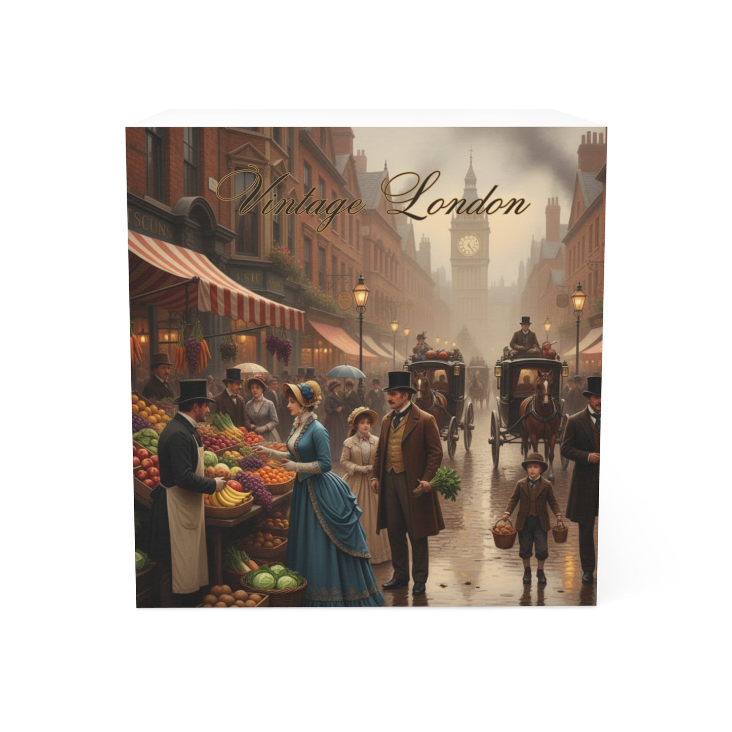 Vintage London Note Cube