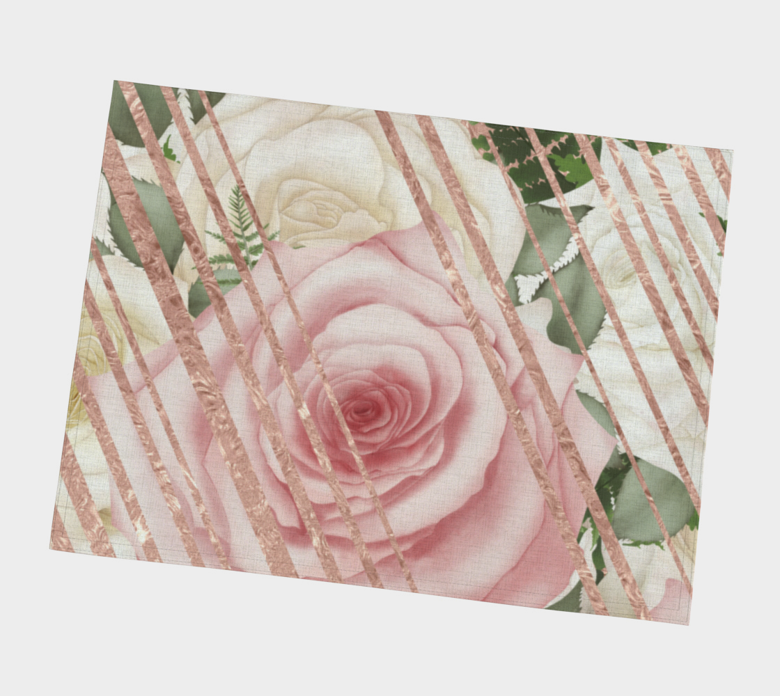 Kissed by a Rose Gold Placemats