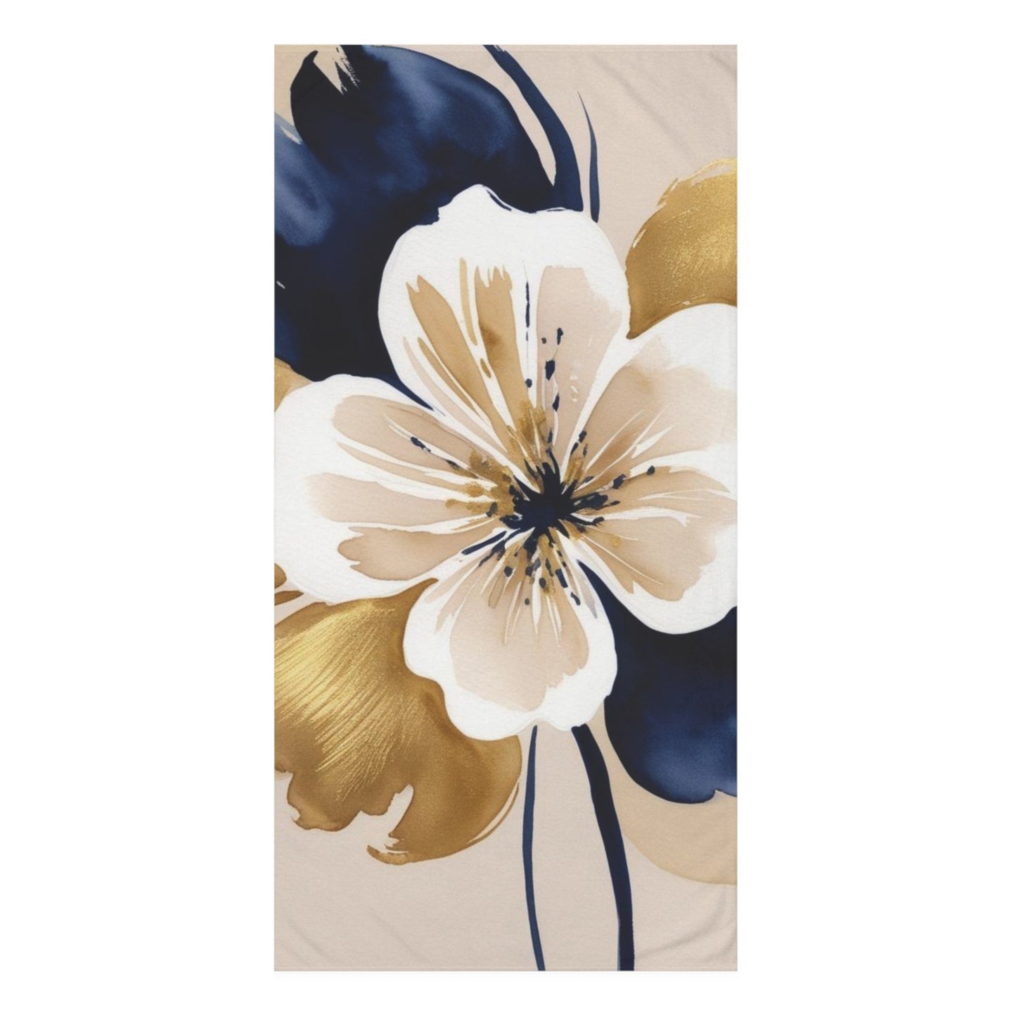 Abstract Floral Mink-Cotton Towel