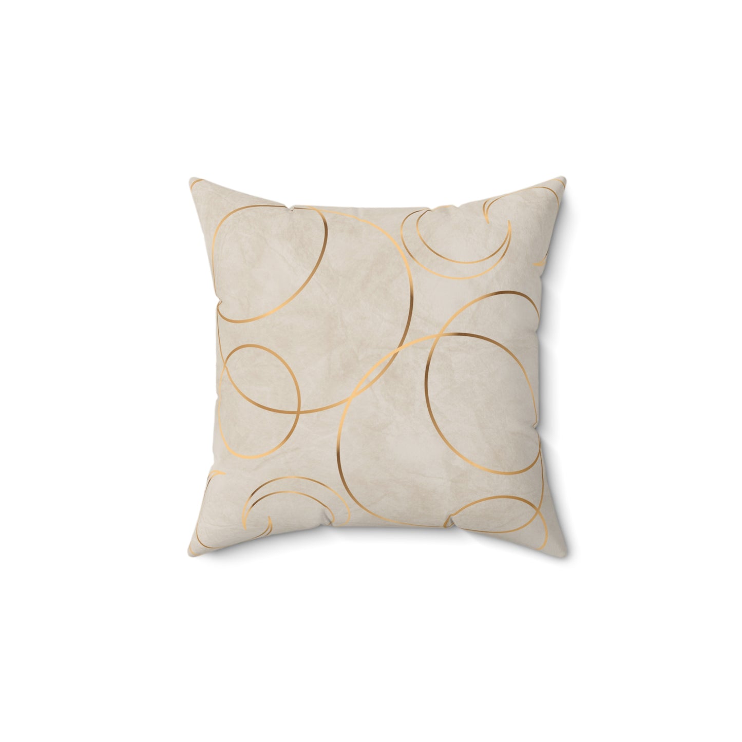 Golden Eclipse Spun Polyester Square Pillow