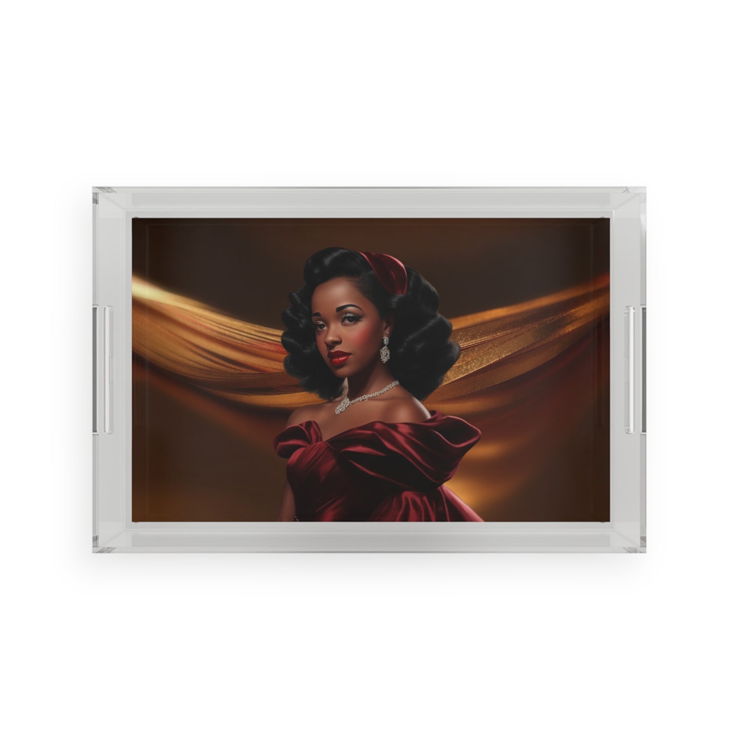 Retro Glam Girls "Myra" Acrylic Serving Tray