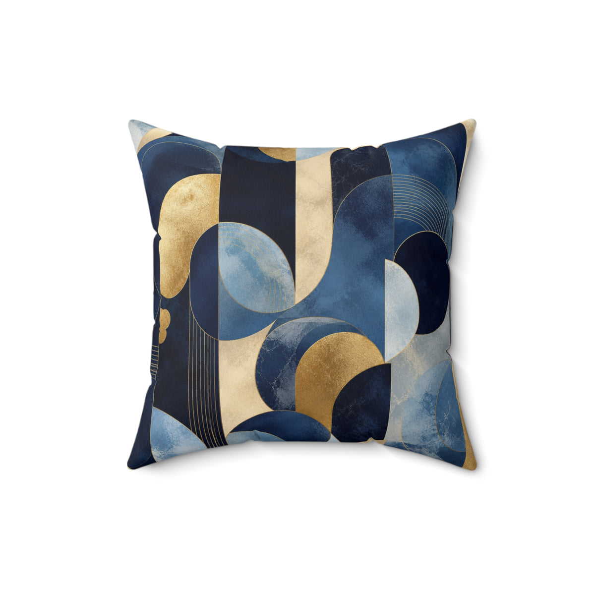Azure Opulence Throw Pillow