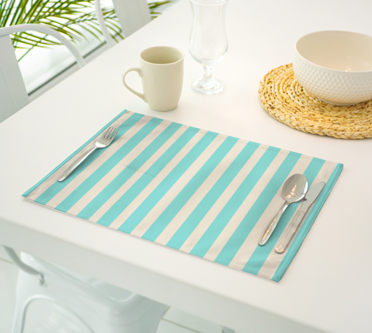 Striped Aqua Placemats
