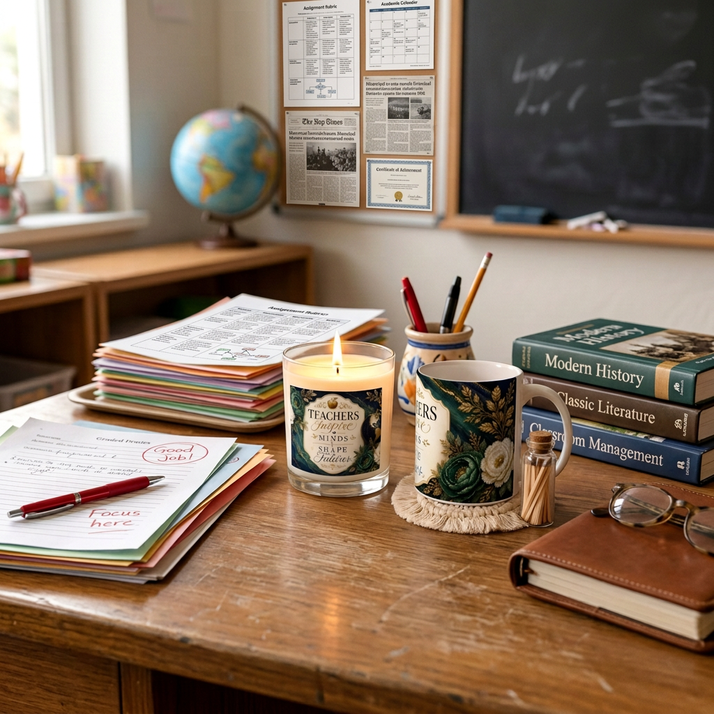Teacher Appreciation 11oz Clear Candle & Mug Gift Set