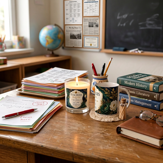Teacher Appreciation 11oz Clear Candle & Mug Gift Set