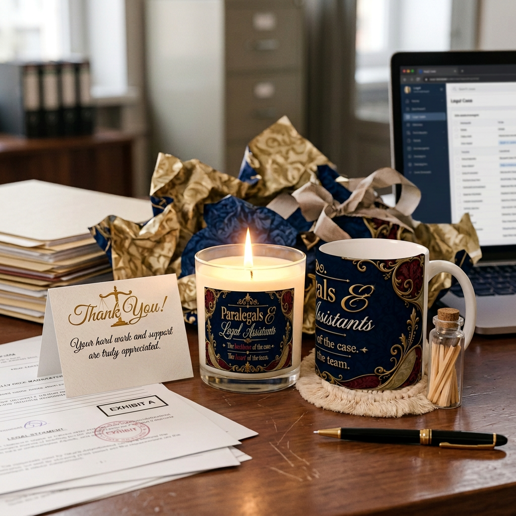 Attorney (Paralegal/Legal Assistant) 11oz Clear Candle & Mug Gift Set