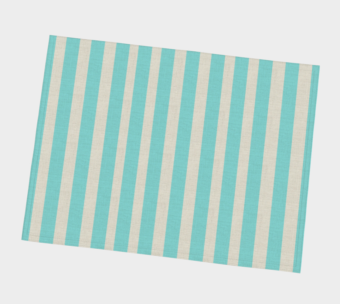 Striped Aqua Placemats