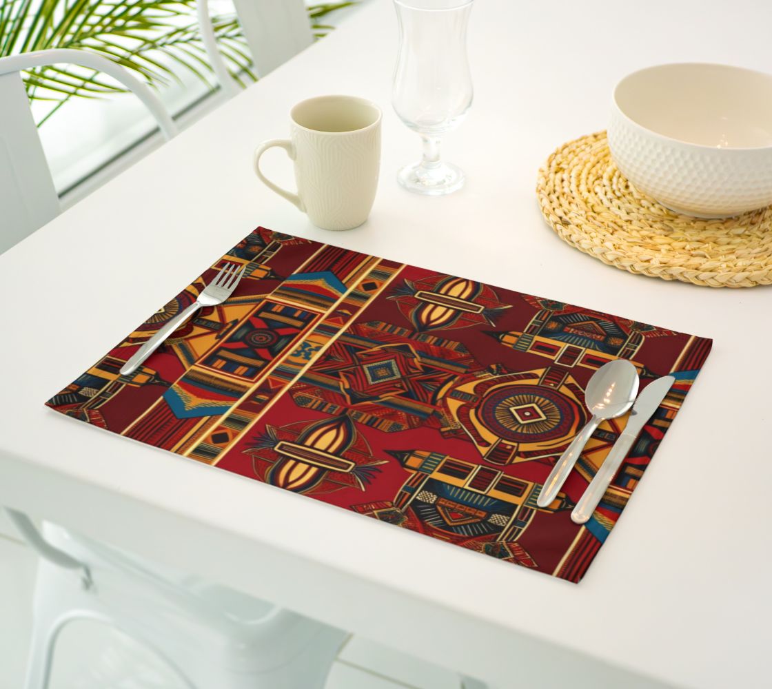 African Canvas Placemats