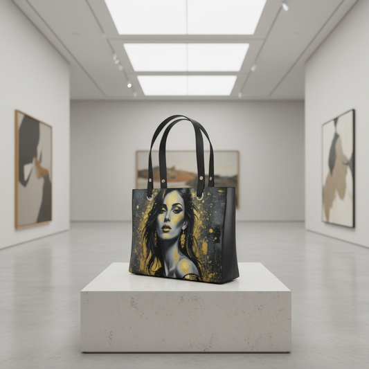 Glam Girl Gold/Black Handbags