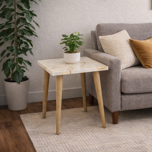 Golden Circles Side Table