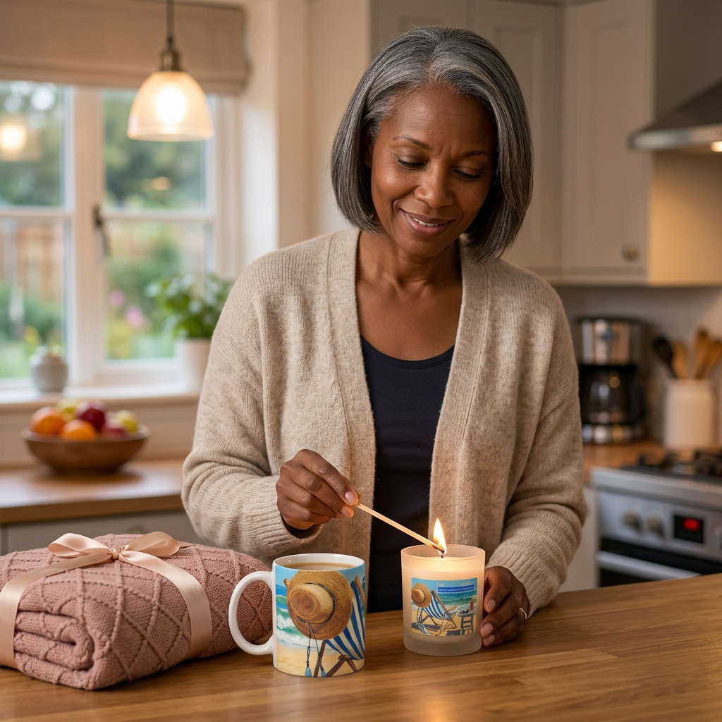 Adventure Awaits: Retirement 11oz Candle with Mug & Blanket Gift Set
