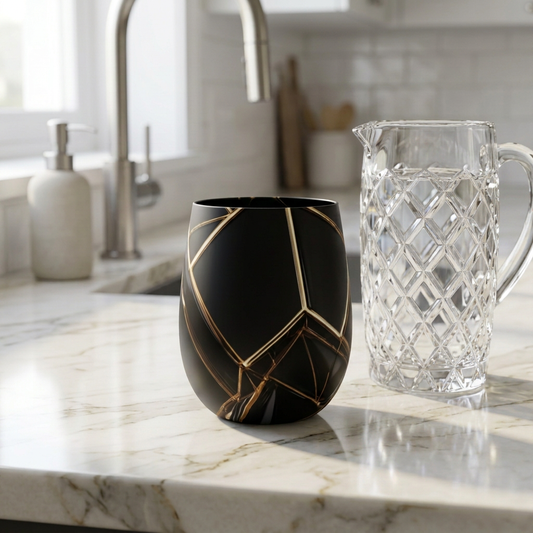 Obsidian Luxe Water Glass