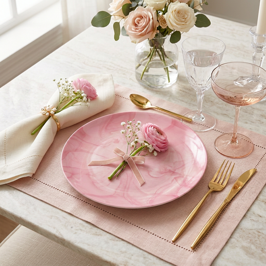 Blush Pink China Plates