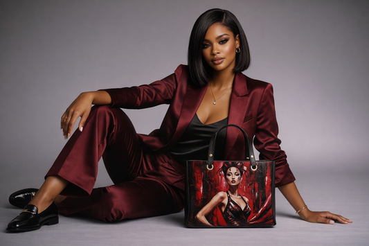 Glam Girl Red/Black Handbags