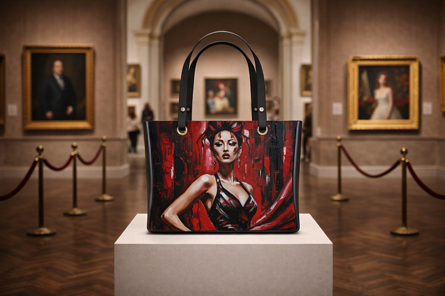 Glam Girl Red/Black Handbags