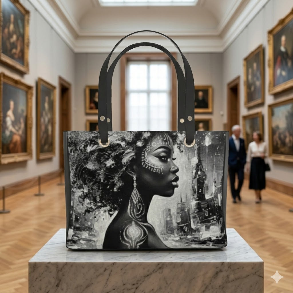 Glam Girl Silver/Black Handbags