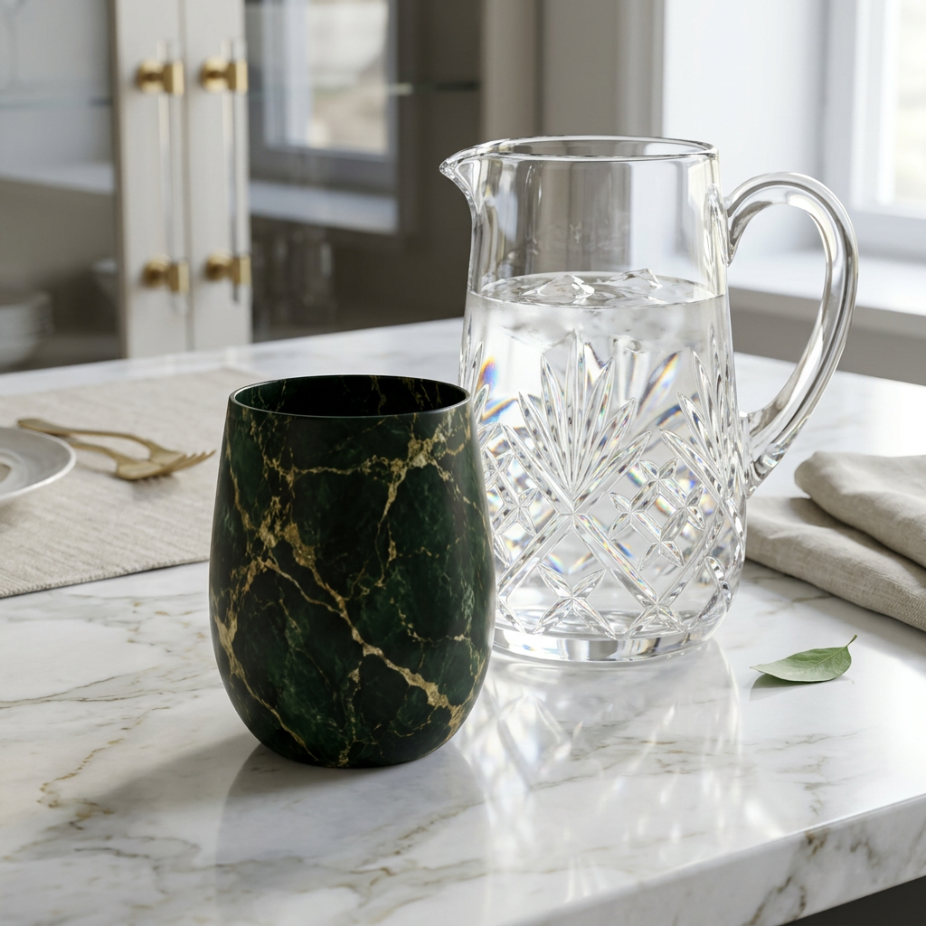 Verdant Dynasty Water Glass